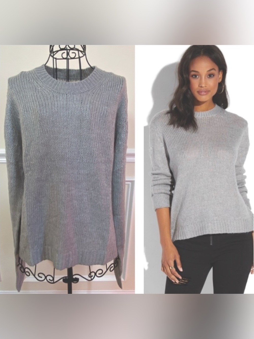 Tricot by C’est Toi Gray Cozy Sweater